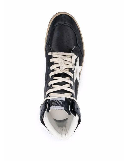 golden goose sneakers black high top