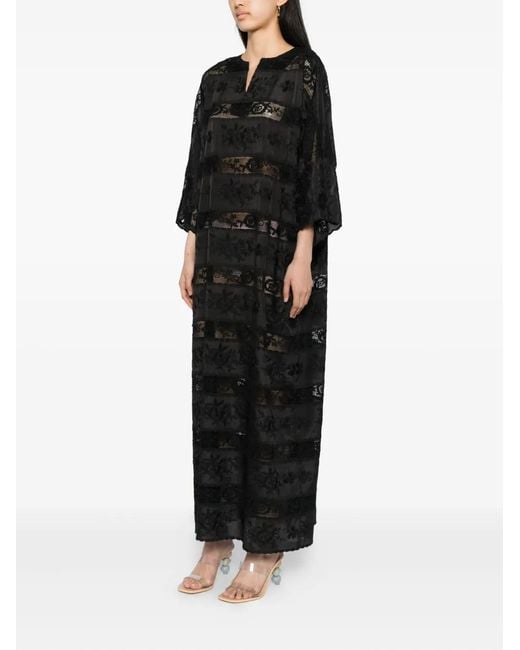 Bambah Black Lotis Maxi Dress