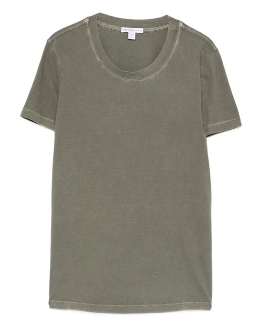 James Perse Gray Klassisches T-Shirt