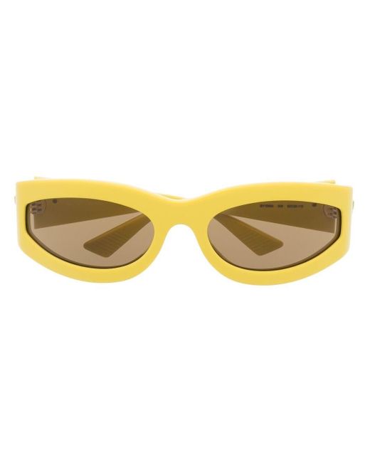 oval yellow sunglasses