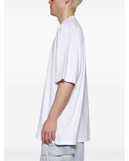 Camiseta con estampado Y2K Vetements de hombre de color White