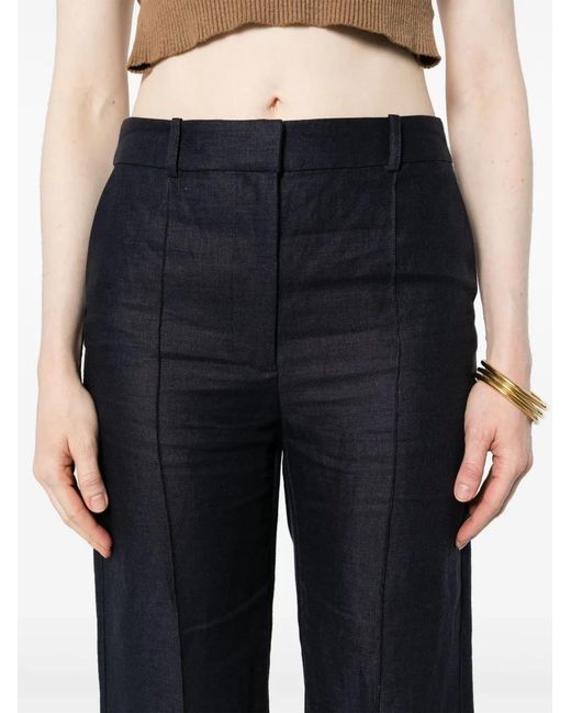 Zimmermann Blue Natura High-Waist Flared Trousers