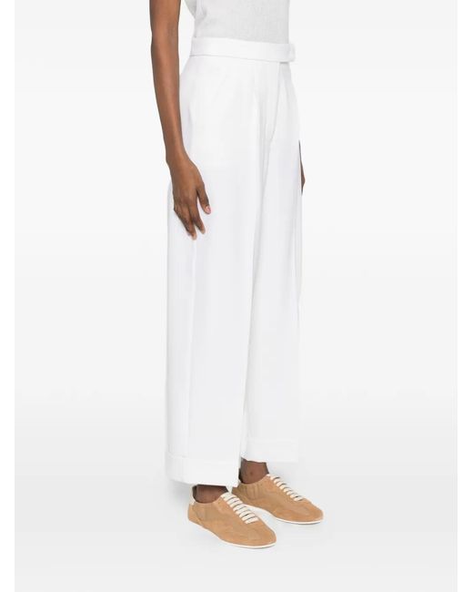 Max Mara White Wool Elastane Mxmrugiada