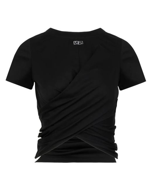 Ports 1961 Black Logo-Appliqué Cotton T-Shirt