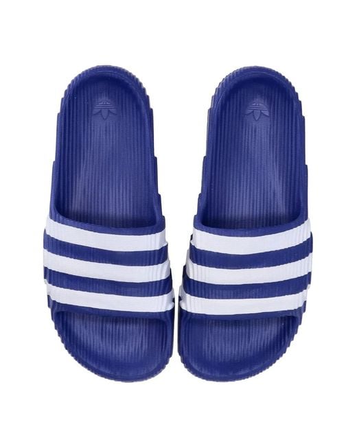 Adidas Blue Adilette Slides for men