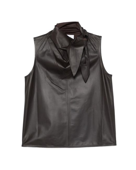 Yves Salomon Black Cacao Lamb Top