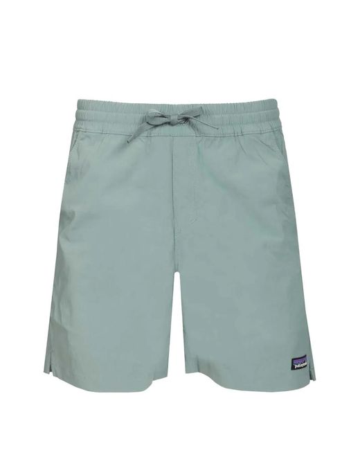 Patagonia Blue Elasticated Drawstring Shorts for men