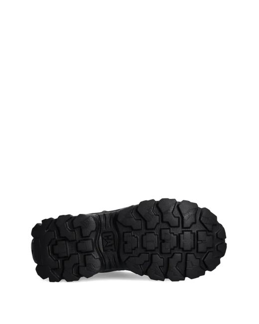 Caterpillar Green Intruder Textured Lace-Up Sneakers for men