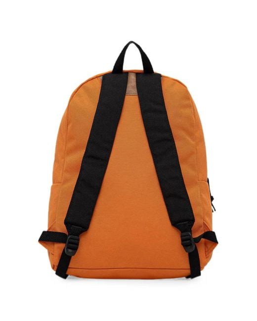 Napapijri Orange Logo-Patch Zip-Around Backpack