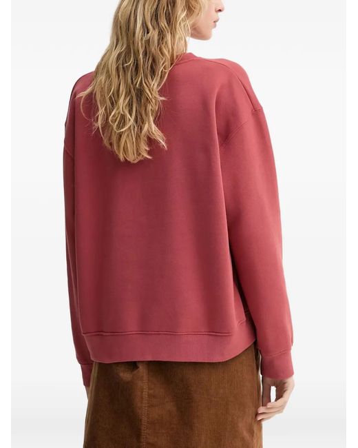 Levi's Red Logo-Patch Crew-Neck Sweater