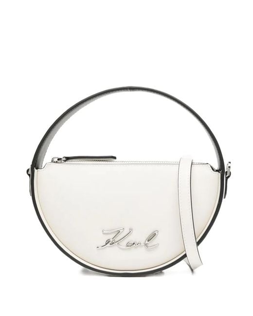 Karl Lagerfeld White Ksignature Bag