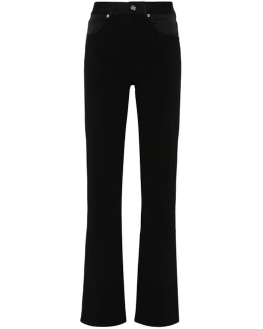 MM6 by Maison Margiela Black Single-Stitch Trousers