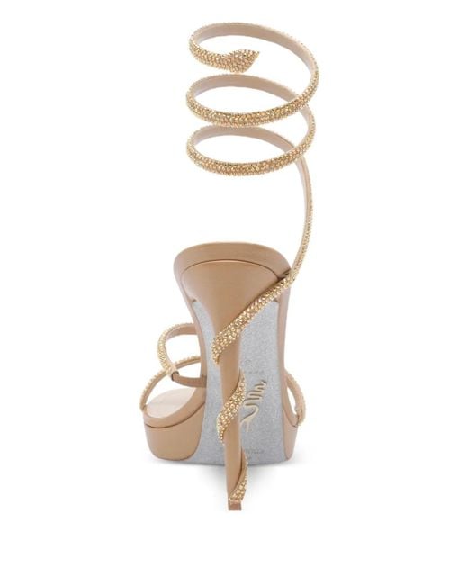 Rene Caovilla Metallic 105Mm Margot Sandals