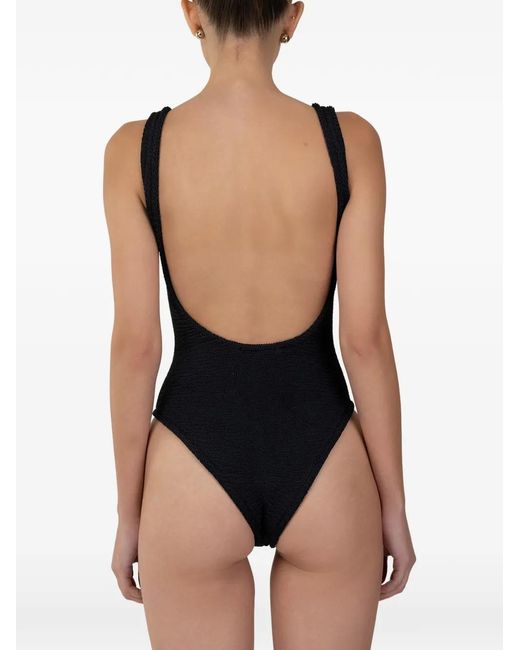 Paramidonna Black Holly Textured Swimsuit