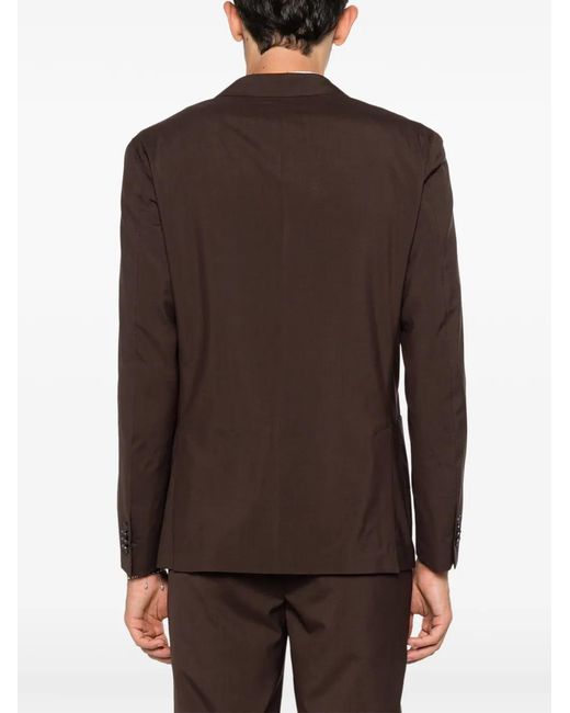 Corneliani Brown Notched-Lapel Blazer for men
