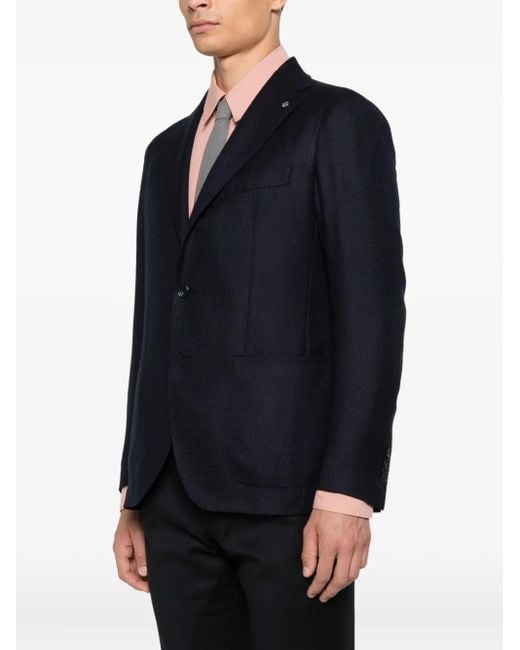 Tagliatore Blue Two-Button Blazer for men