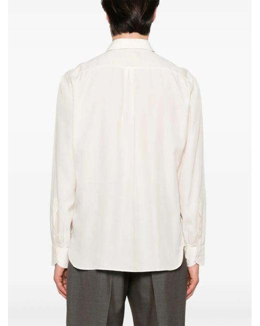 Tom Ford Twill Overhemd in het White voor heren