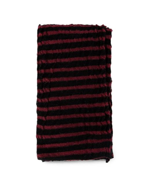 Sciarpa Osa A Righe di Ann Demeulemeester in Black
