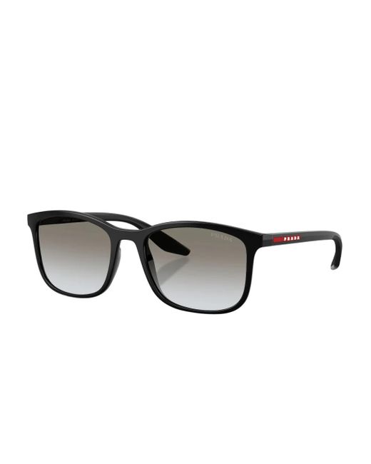 Prada Linea Rossa Black Square-Frame Sunglasses for men