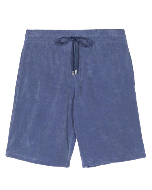 Vilebrequin Blue Towelling Cotton-blend Shorts for men