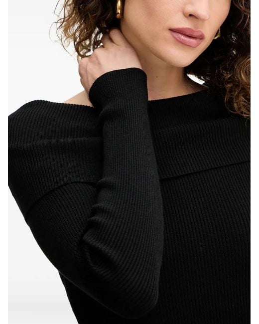 Jersey de canalé Silvian Heach de color Black