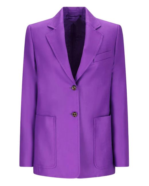 Max Mara シングルジャケット Purple