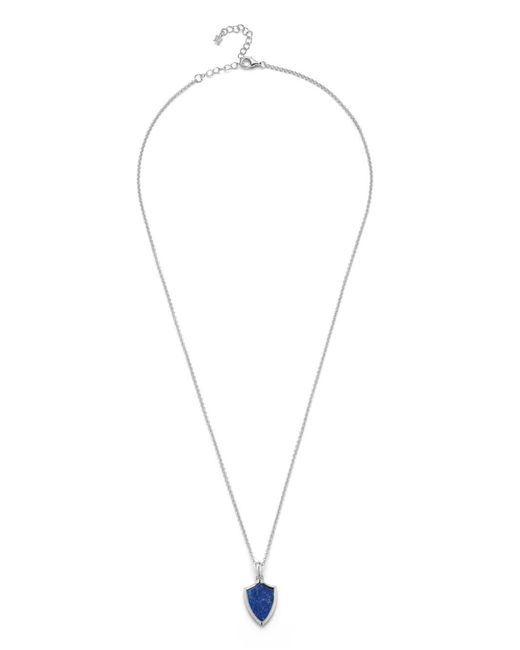 Mateo White Collier En Lapis-Lazuli for men