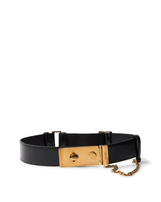Prada レザーベルト Black