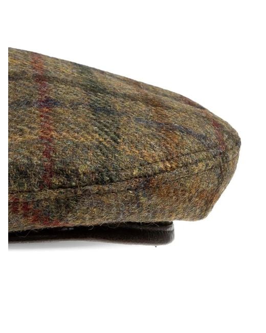 DSquared² Brown Plaid-Patterned Wool Beret