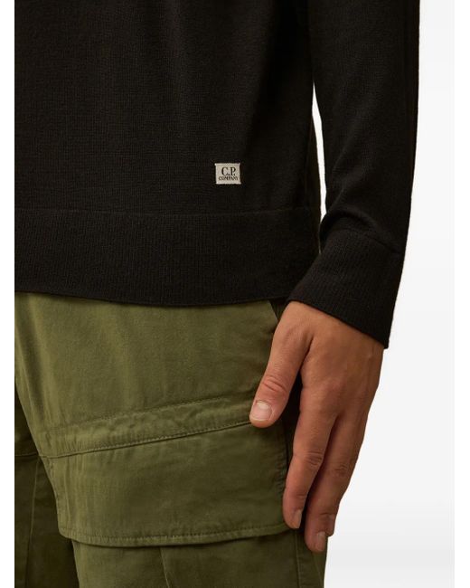 C P Company Pullover Mit Reißverschluss in Black für Herren