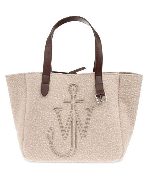 J.W. Anderson Natural Tote Bag mit Logo-Stickerei