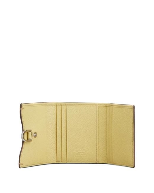 Tod's Natural Grained Leather Wallet