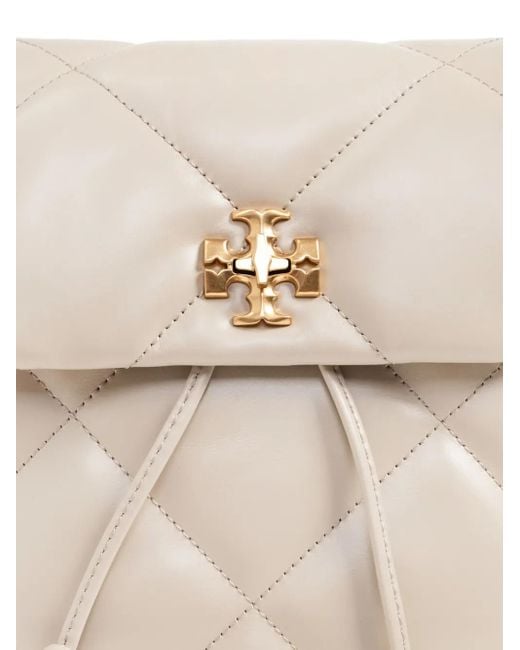 Tory Burch Natural Kira Backpacks & Travels White