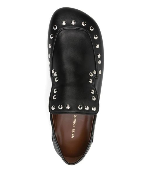 Wales Bonner Black Dakar Studded Loafers