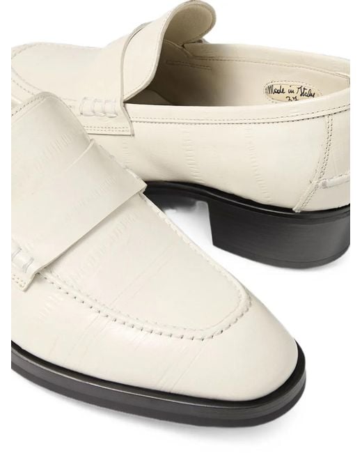 Jimmy Choo White Wilder Loafers F