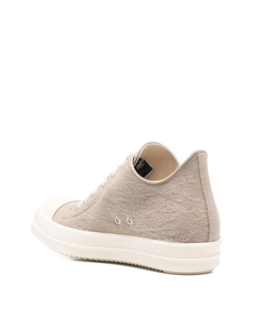 Rick Owens Natural Lace-Up Sneakers for men