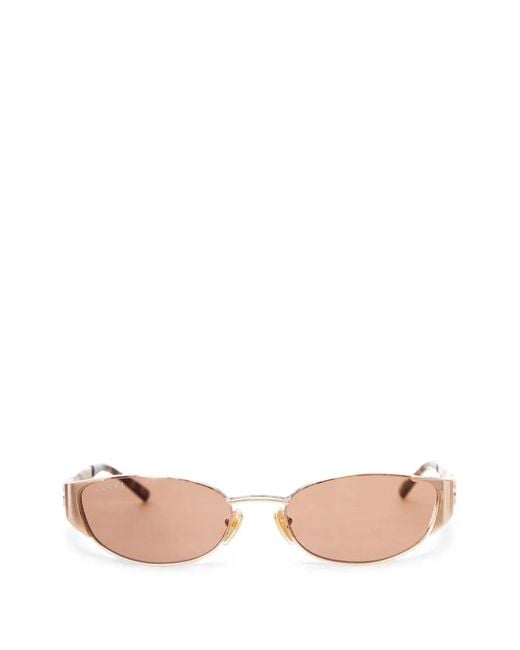 Gucci Pink Oval-Frame Sunglasses
