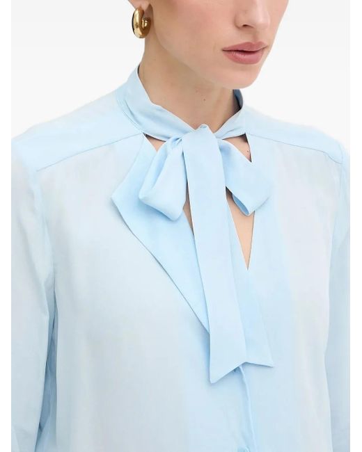 Patrizia Pepe Blue Bluse mit Schluppe