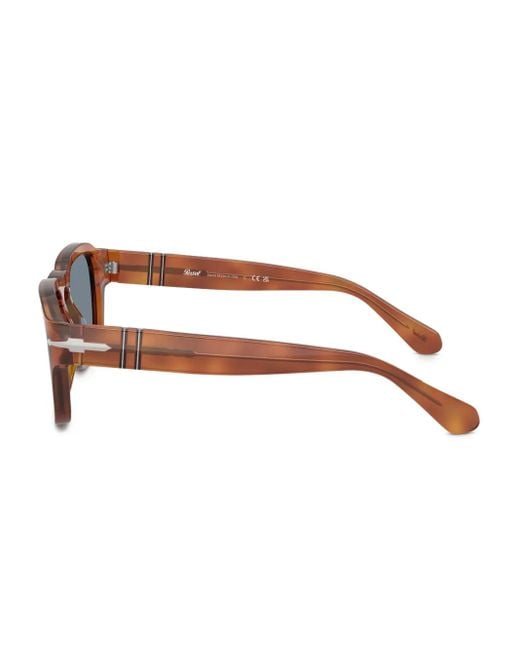 Persol Blue Square-Frame Sunglasses