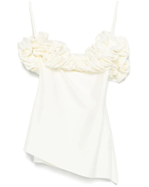 Coperni White Asymmetrical Top