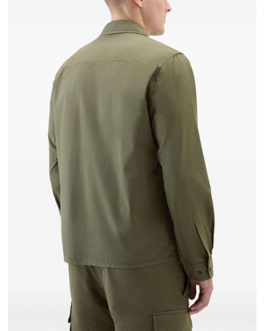 Woolrich Hemdjacke aus Gabardine in Green für Herren