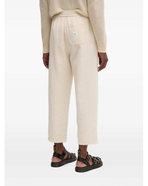 American Vintage White Patch-Pocket Drawstring Trousers for men