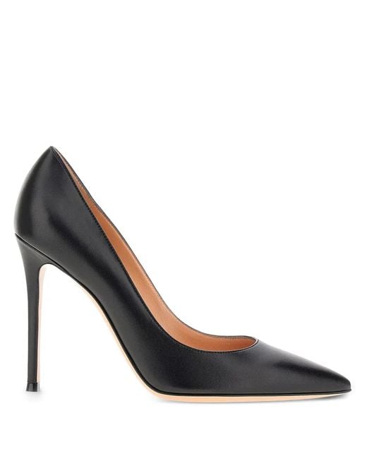 Gianvito Rossi Black 105Mm Leather Pumps
