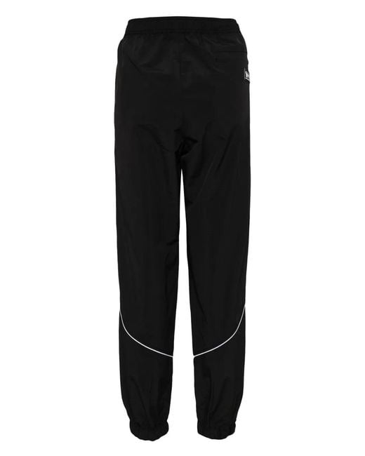 Maison Kitsuné Black Technical Elasticated Polyamide Sweatpants for men