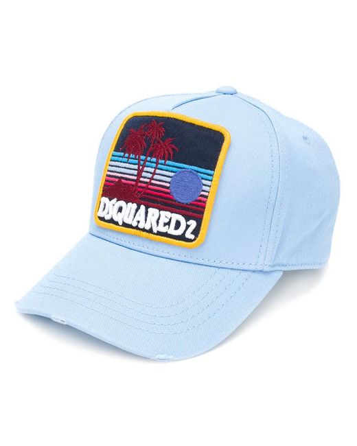 DSquared² Cotton Sunset Beach Cap in 