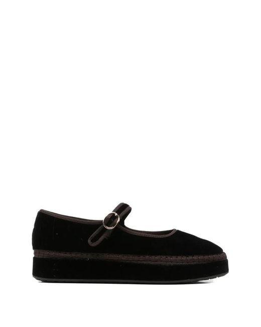 Flabelus Black Derbies Mary Jane À Plateforme