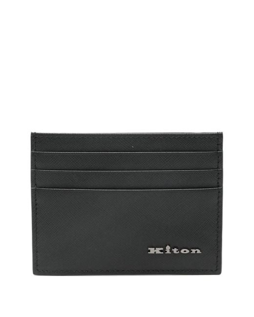 Kiton Klassisches Kartenetui in Black für Herren