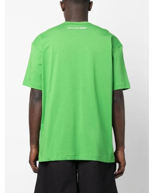 Comme des Garçons Green Short-Sleeve Round-Neck T-Shirt for men