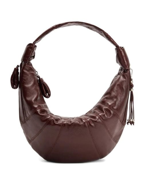 Lemaire Brown Fortune Croissant Schultertasche