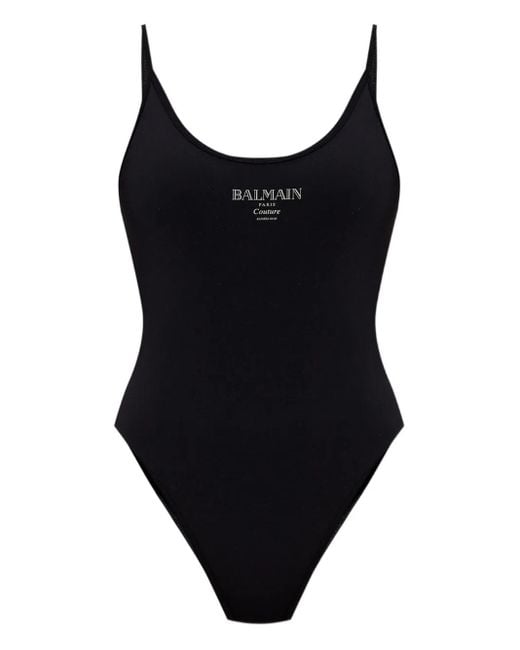 Balmain Badpak Met Logoprint in het Black